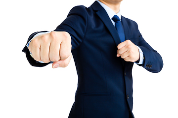 Image showing Businessman fighting concept