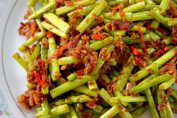 Image showing Spicy asparagus