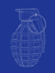 Image showing 3D model of hand grenade
