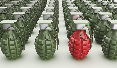Image showing Unique red grenade