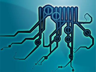 Image showing Technical schematic diagram