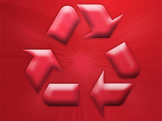 Image showing Recycling eco symbol