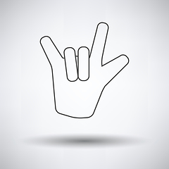 Image showing Rock hand icon