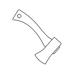 Image showing Icon of camping axe