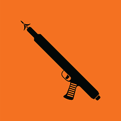 Image showing Icon of Fishing  speargun 