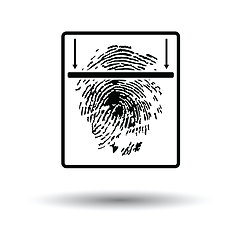 Image showing Fingerprint scan icon