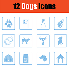 Image showing Dogs icon set