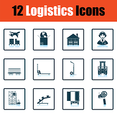 Image showing Logistics icon set