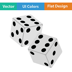 Image showing Craps dice icon