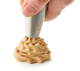 Image showing whipped caramel and coffee cream