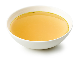 Image showing bowl of chicken broth