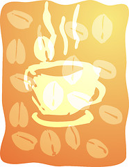 Image showing Cup of coffee illustration