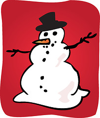 Image showing Snowman illustration