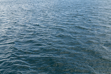 Image showing Blue sea surface with waves