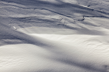 Image showing drifts after snowfall