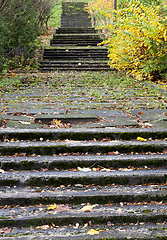 Image showing old concrete stairs