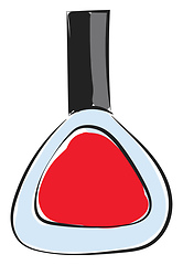 Image showing Red nail polish vector or color illustration