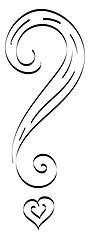 Image showing A question mark vector or color illustration
