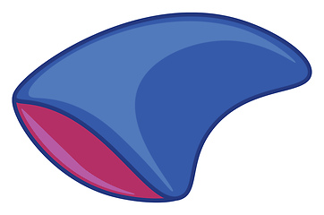 Image showing The cartoon fin of a shark vector or color illustration