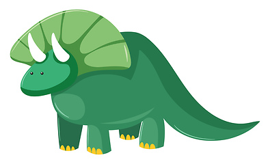 Image showing Image of cute dinosaur - dinosaur, vector or color illustration.