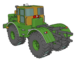 Image showing A engineering vehicle truck vector or color illustration