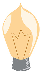 Image showing A light bulb with wire filament that gets heated and glows with 