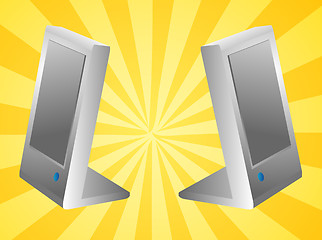 Image showing Computer speakers illustration