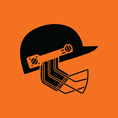 Image showing Cricket helmet icon