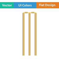 Image showing Cricket wicket icon
