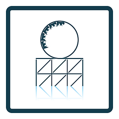 Image showing Roller coaster loop icon