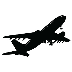 Image showing Airplane silhouette