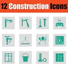 Image showing Construction icon set