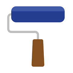 Image showing Icon of construction paint brushes