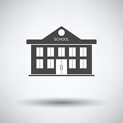 Image showing School building icon