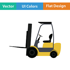 Image showing Warehouse forklift icon