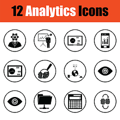 Image showing Analytics icon set