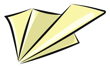 Image showing Paper plane, vector or color illustration.