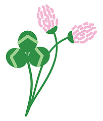 Image showing Clover and his flower 