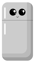 Image showing Fridge, vector or color illustration.