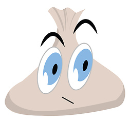 Image showing Clipart of a surprised monster vector or color illustration