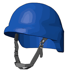 Image showing A hard hat helmet vector or color illustration