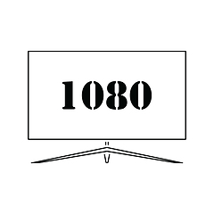 Image showing Wide tv icon
