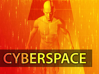 Image showing Cyberspace illustration