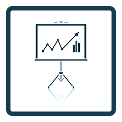 Image showing Analytics stand icon