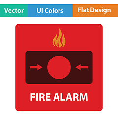 Image showing Fire alarm icon