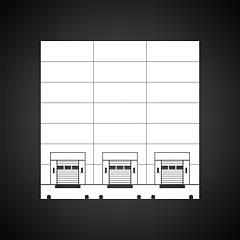 Image showing Warehouse logistic concept icon