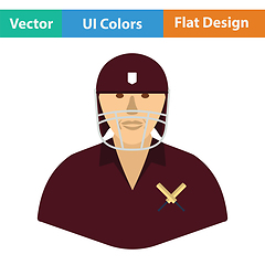 Image showing Cricket player icon