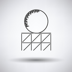 Image showing Roller coaster loop icon