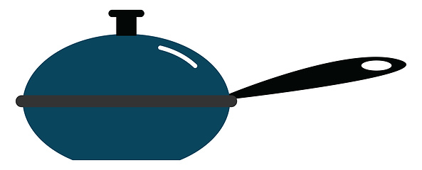 Image showing Blue pan, vector or color illustration.