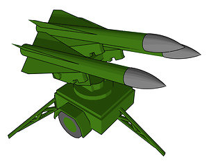 Image showing Military favourite weapon vector or color illustration